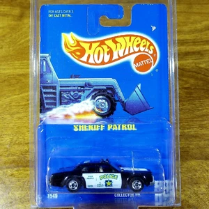 Hot Wheels Blue Card Sheriff Patrol Black White BW Blackwall 701 Malaysia 1982 - Picture 1 of 3
