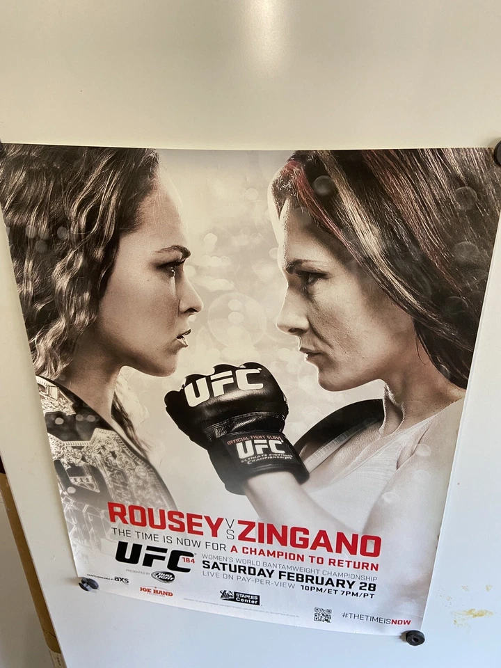 Póster UFC 184 Rousey vs Zingano 22x28 Foto 1 de 1