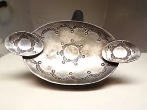 VINTAGE ALTER PAWN STIL I SILBER STEMPELARBEIT ASCHENBECHER - Bild 1 von 5