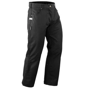 Water Repellent Regular Denim Jeans Aramid Panels Motorbike Motorcycle Black 42 - Foto 1 di 2