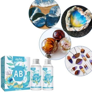 Crystal Epoxy Resin Kit AB Glue Quick-drying Hard Glue Glue Clear Crystal 💯DE - Bild 1 von 11