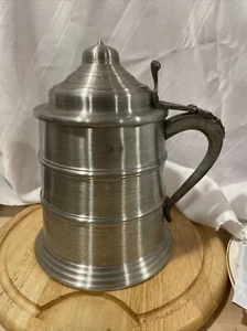 Vintage Beer Stein Ice Bucket Hong Kong Barware Giant Aluminum Pewter - Picture 1 of 11