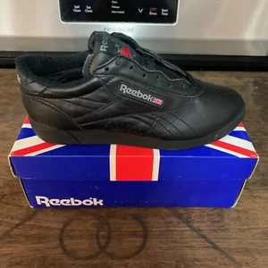 Vintage Reebok Classic Womens Freestyle Low Sneaker Size 6.5 Style 2-79 Black - Picture 1 of 14