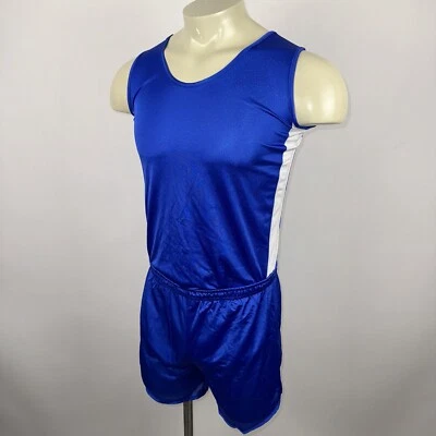 Cobblestones Shorts Running Aerobic Jersey Tank Shiny Nylon Vtg 80s Mens Small - Image 1 of 4