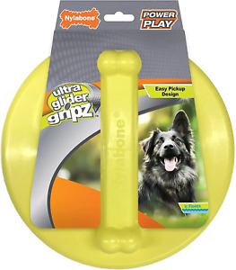 Nylabone Power Play Ultra Glider Gripz Flying Disc Dog Toy, Large
