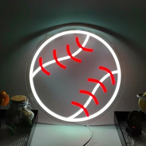 Baseball Neon Sign for Boys Room Decor, Baseball Stuff for Wall Decor,Sports ... - Picture 1 of 6