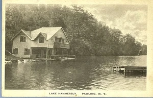 Pawling New York Lake Hammersly Vintage 1922 Postcard - Picture 1 of 4