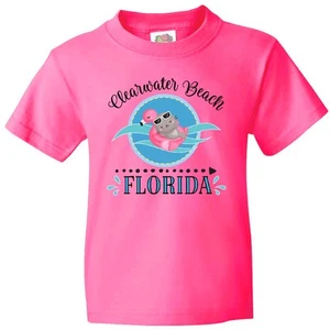 Inktastic Clearwater Beach Florida Trip Youth T-Shirt Childs Tee Kids Children - Picture 1 of 8
