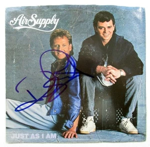 Álbum único firmado por G. Russell & R. Hitchcock 45 rpm 7" Just As I Am con 2 AUTOS - Imagen 1 de 4