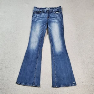 Pantalones de mezclilla BKE para mujer 31x35,5 (ajuste 34x34) azules Payton tiro medio elásticos acampanados - Imagen 1 de 17