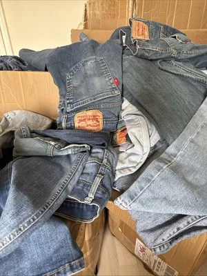 Levi Vintage Jeans Bulk Lot of 100 – Mixed Styles & Sizes – Wholesale Bundle - Image 1 of 4
