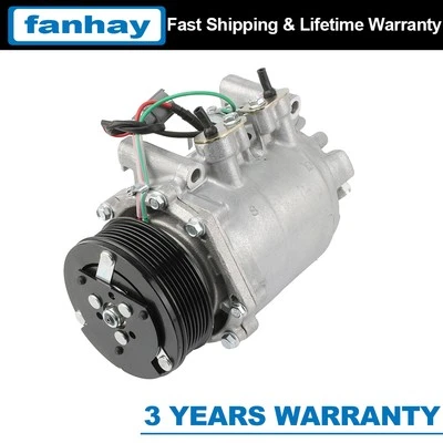 1PC A/C Compressor For Honda CR-V CRV 2.4L 2002 2003 2004 2005 2006 CO10663AC - Imagem 1 de 4