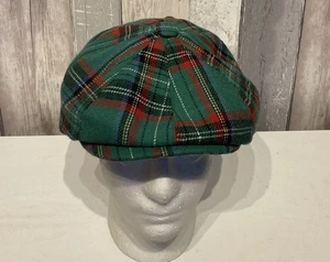 G &H Great Horse Mens Tartan Panel Newsboy Woolmix Flat Cap New with Tags XL - Picture 1 of 6