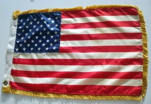 1960 Vintage Eisenhower 50 Star American United States Parade Flag 14 in x 21 in - Picture 1 of 4