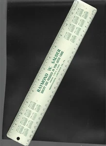 1951-52 Brownstown, Pensilvania - Raymond W. Sauder PA Huevos de granja holandesa Regla de hojalata - Imagen 1 de 1