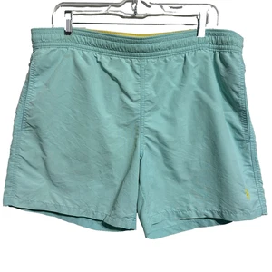 Polo Ralph Lauren Lined Swim Trunks Shorts Mens Blue Yellow Beach Size Medium - Picture 1 of 11