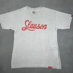 The Marathon Clothing Slauson Shirt Mens Large Gray Red Script Tee Nipsey Hussle - Picture 1 of 11
