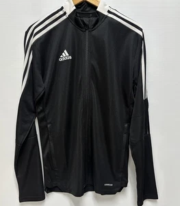 Adidas Track jacket Men's/ Women's Tiro 21 Black white Stripe running SMALL NWTs - Picture 1 of 12