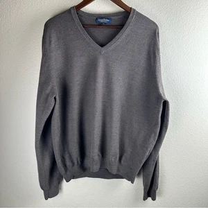 Brooks Brothers Saxxon Wool Sweater Mens XL Long Sleeve Classic Preppy Office - Picture 1 of 12