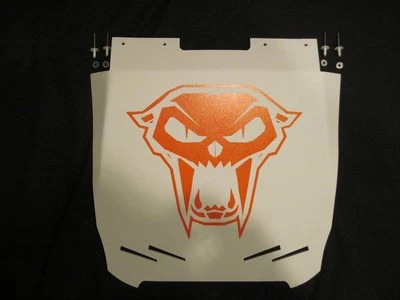 Solapa de nieve Arctic Cat Pro Climb M1100T LIMITADA, M1100 BLANCA _Nueva cabeza de gato_Naranja Foto 1 de 3