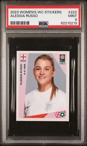 Pegatinas Panini FIFA 2023 Copa Mundial Femenina Novato RC Alessia Russo #222 PSA 9 - Imagen 1 de 2