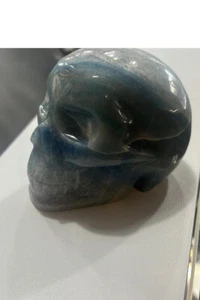 Large Trolleite in Quartz Crystal Skull Carving - Picture 1 of 5