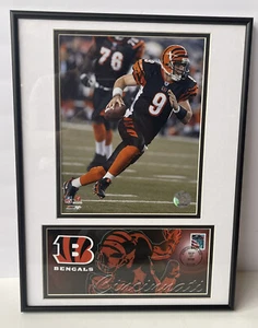 2006 Cincinnati Bengals Carson Palmer Framed Mat Photo and Stamped Envelope  - Picture 1 of 6
