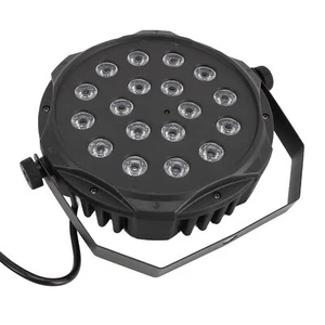 LED Stage Light 18 X 3W DMX 512 Controller Sound Activated Master Slave Mo Kit - Picture 1 of 35