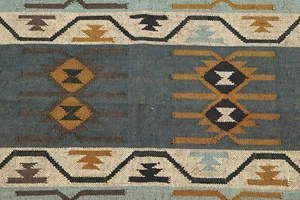 Handwoven Wool Jute Carpet For Dining Room Kitchen Decor Area Rug 6x8 Ft Rug - Picture 1 of 10