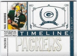 Camiseta de Paul Hornung 2011 National Treasures Timeline Packers nombre del equipo como nueva - Imagen 1 de 1