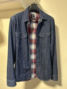 Pendleton/Gap colab denim, plaid shirt size small - Picture 1 of 5