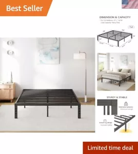 Size Bed Frame 14“ High Heavy Duty Metal Platform Bed Frame,Sturdy Steel Supp... - Picture 1 of 10