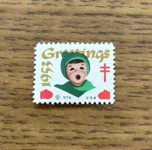 SELLOS DE NAVIDAD SELLO DE SALUDO 1953 MONTADO SIN MONTAR O NUNCA MONTADO - Imagen 1 de 1