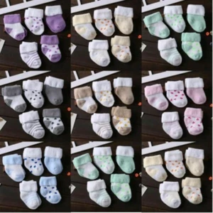 5 Pair/lot Baby toddler cotton thick socks autumn and winter warm baby foot sock - Picture 1 of 19