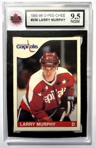 1985-86 O-Pee-Chee #236 Larry Murphy | Clasificado KSA como nuevo 9,5 - Imagen 1 de 3