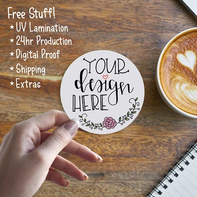 Custom Stickers | Die Cut Labels | Business Logo Stickers | Gloss UV Lamination