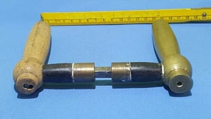 Antik Türgriffe alt Metall / Holz 1xPaar - Bild 1 von 6