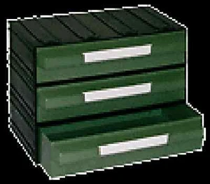 Cassettiera porta minuteria in plastica 3 cassetti VIPA modello PUMA 204 - Foto 1 di 1