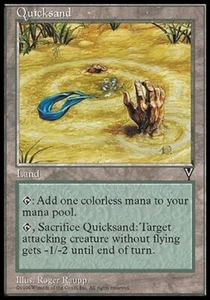 Magic The Gathering VISIONS QUICKSAND land card MTG LP - Picture 1 of 1