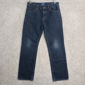 Old Navy Jeans Boys Size 14 Black Straight Droit Regular Fit Denim Casual - Picture 1 of 14