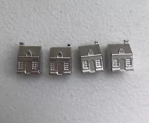 Franklin Mint Monopoly 1991 Collectors Edition 4 Silver Plated Houses - Picture 1 of 7