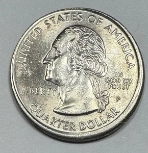 1999 Georgia State 25c Quarter Error Broadstruck - Picture 1 of 3