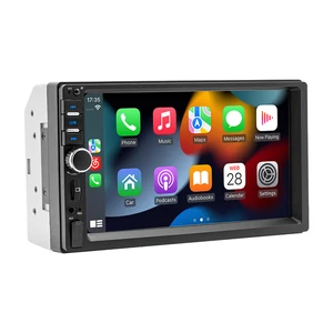 2 DIN coche Radio Reproductor MP5 7" Bluetooth Apple Carplay Pantalla táctil USB - Imagen 1 de 17