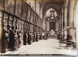 PHOTO Albumine Belgique Anvers 22X28cm 1880 Cathedrale Hermans Gustave - Picture 1 of 1