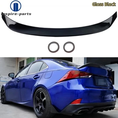 Alerón trasero ABS negro brillante para LEXUS IS200t IS250 IS350 2014-2020 Foto 1 de 4
