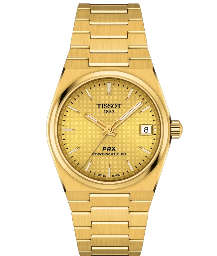 Unused TISSOT PRX Powermatic 80 T137.207.33.021.00 Gold Auto Unisex Watch in Box - image 1 of 1
