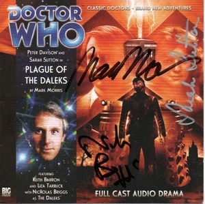Doctor Who Audio: Plague of the Daleks Signed by SARAH SUTTON +2 (Big Finish) - Picture 1 of 1