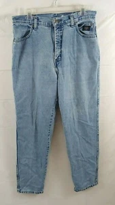 Pantalones de mezclilla Harley Davidson 14 R clásicos de colección lavado ácido claro cintura alta mamá - Imagen 1 de 7