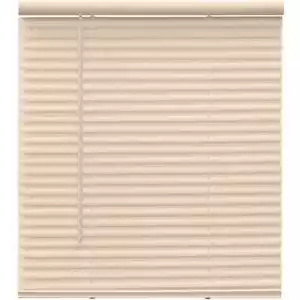 TruTouch Alabaster Cordless Light Filtering Vinyl Mini Blinds with 1 in. Slats 3 - Picture 1 of 5