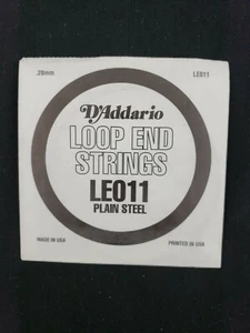 D'Addario LE011 Banjo / Guitar Plain Steel Loop End Single String .011" .28mm - Picture 1 of 2